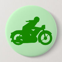 GREEN VINTAGE MOTORCYCLIST STENCIL
