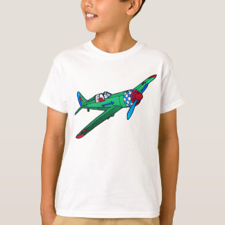 Green Vintage Plane Kid's T-Shirt