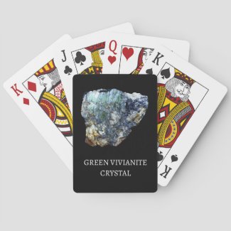 Green Vivianite Crystal Heart Valentine