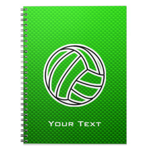 Green Volleyball Notebook