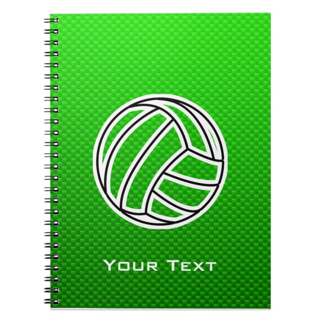 Green Volleyball Notebook (Front)