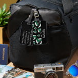 Green Volleyball Sport Pattern  Luggage Tag<br><div class="desc">Volleyball Styled Luggage Tag ready for you to personalize. 📌If you need further customization, please click the "Click to Customize further" or "Customize or Edit Design" button and use our design tool to resize, rotate, change text color, add text and so much more. ⭐This Product is 100% Customizable. Graphics and...</div>