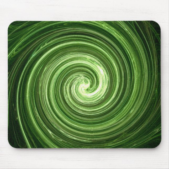 Green Vortex Mouse Mat (Front)