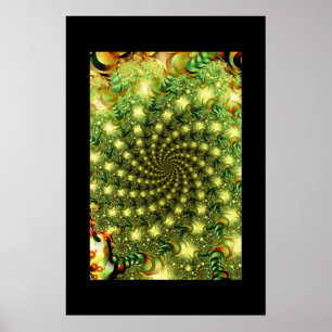 Green Vortex Poster