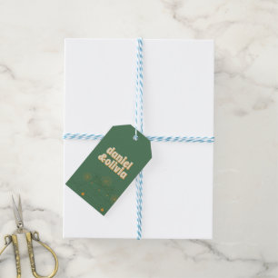 Green Vosvos Minimal Wedding Gift Tags