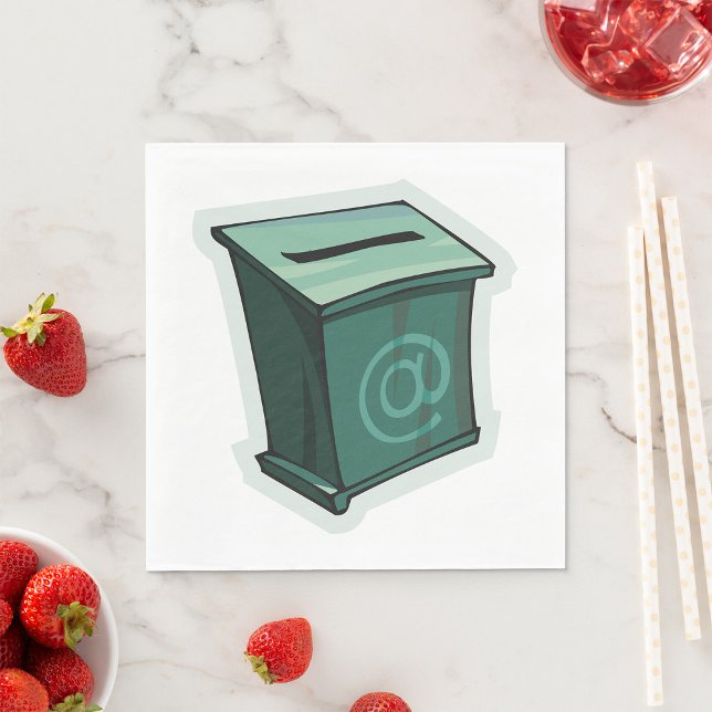 Green Voting Box Napkin (Creator Uploaded)