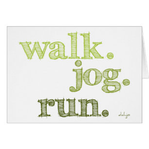 GREEN WALK JOG RUN (font SHADED)