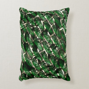 Green 'wall' effect and darkest bubbles? decorative cushion