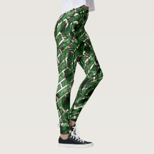 Green 'wall' effect and darkest bubbles? leggings