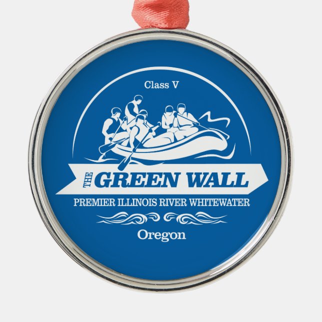 Green Wall (rafting 2) Metal Tree Decoration (Front)