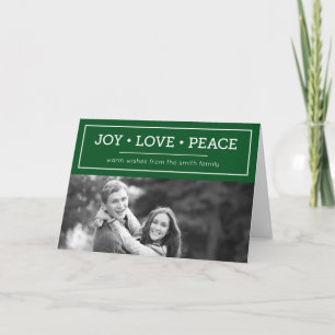 Green Warm Wishes Joy Love Peace Holiday Photo