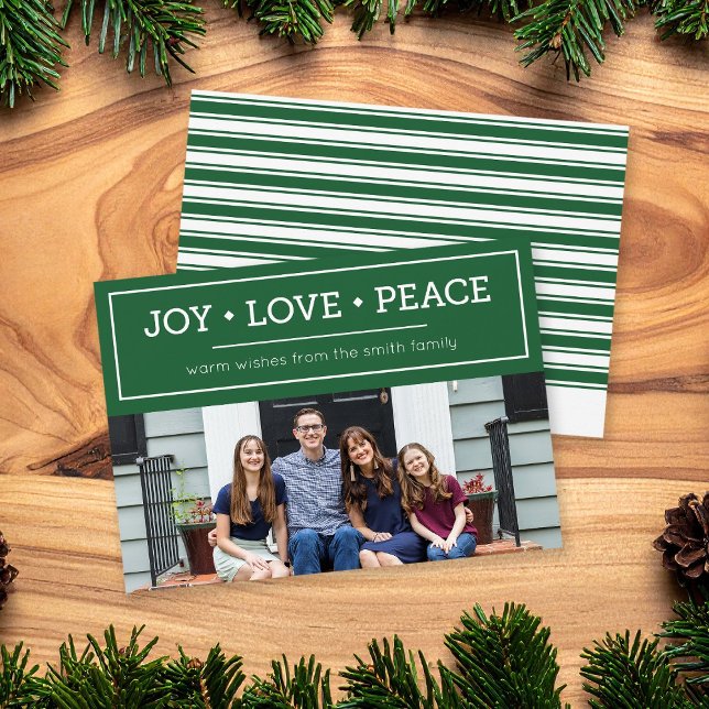 Green Warm Wishes Joy Love Peace Holiday Photo (Creator Uploaded)