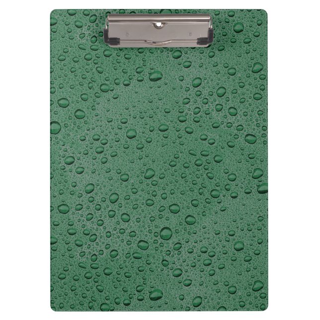 Green water droplets clipboard (Front)