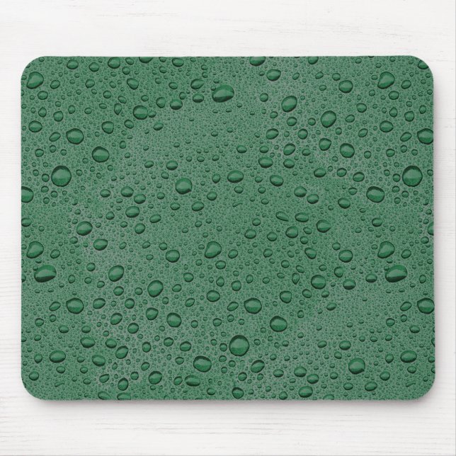 Green water droplets mouse mat (Front)
