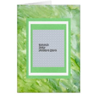 Green Watercolor Abstract Picture Album Template