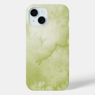 Green Watercolor iPhone 15 Case