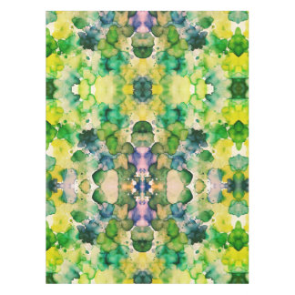 Green Watercolor Fusion Tablecloth