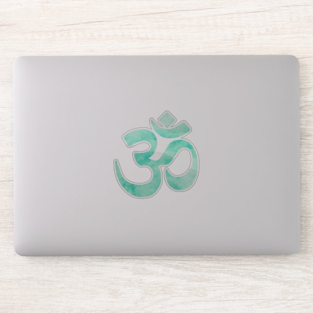 Green Watercolor Om Symbol (Computer)