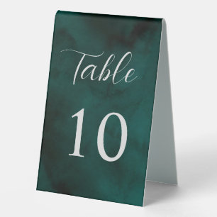 Green Watercolor Table Tent Sign