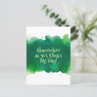 green watercolor wash st patrick´s day birthday 