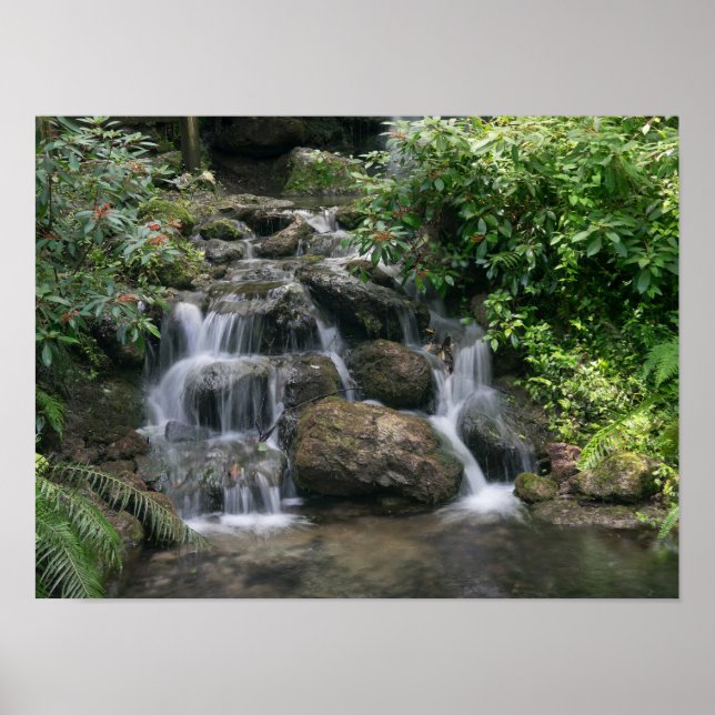 Green Waterfall Poster (Front)