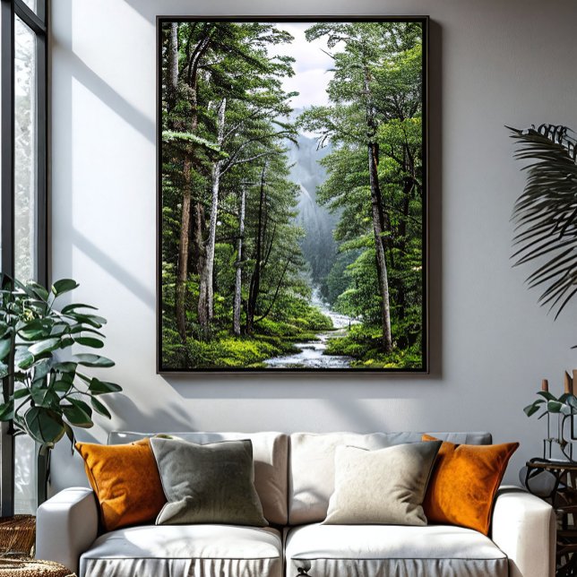 Green Waterfall Refuge Poster (Creator Uploaded)