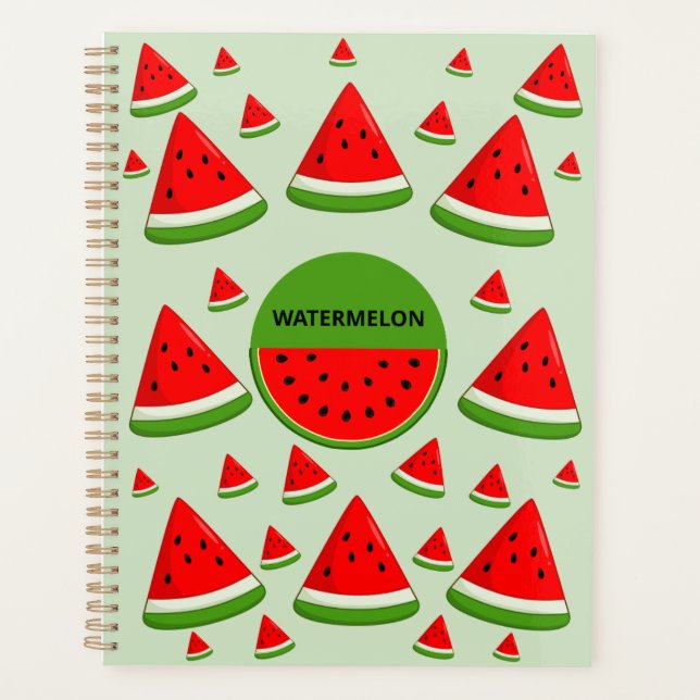Green & Watermelon Dreams Planner (Front)
