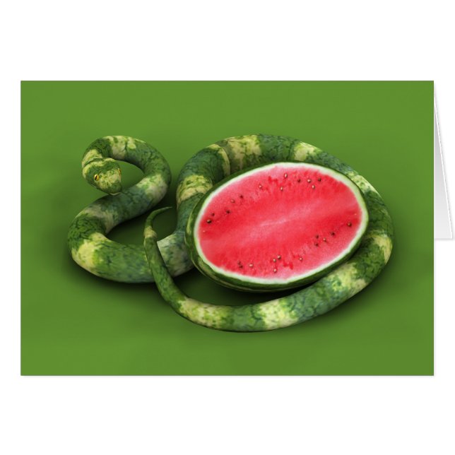 Green Watermelon Snake (Front Horizontal)