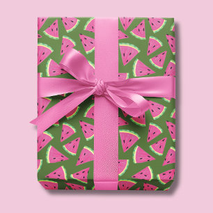 Green Watermelon Wrapping Paper / Gift Wrap