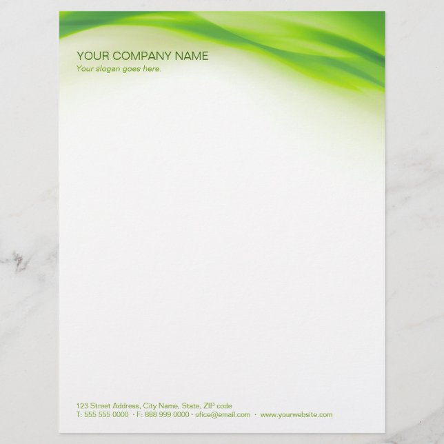 Green Wave letterhead (Front)