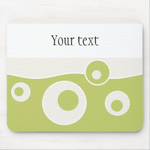 Green Wave Mouse Mat