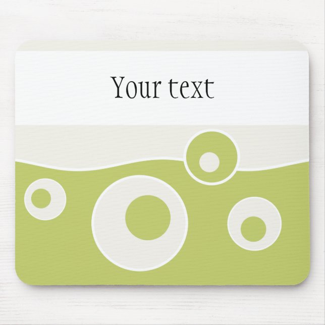 Green Wave Mouse Mat (Front)