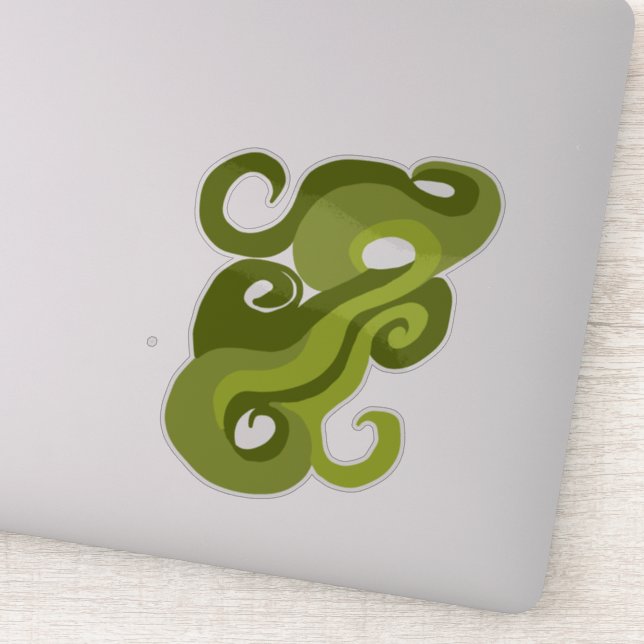 Green Wave Swirl by © Cathy Thompson (Detail)