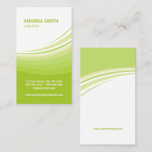Green Waves business card