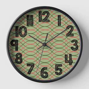 Green Waves  Clock