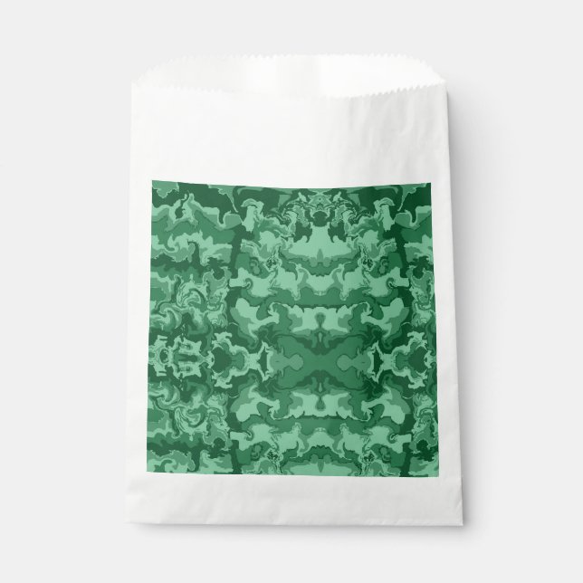 Green Waves Favour Bags (Front)
