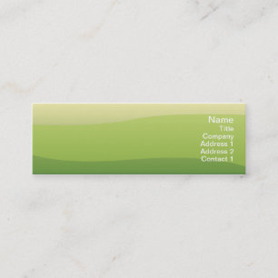 Green Waves - Skinny Mini Business Card