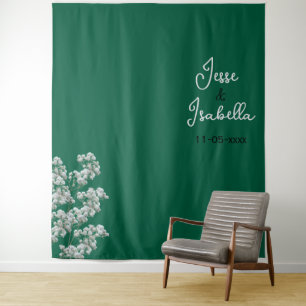 Green Wedding Tapestry