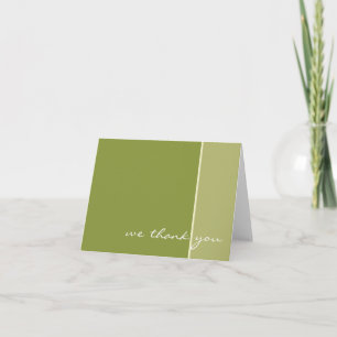 Green Wedding Thank you Card