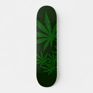 Green Weed Skateboard