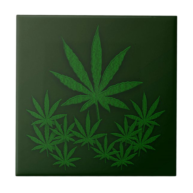 Green Weed Tile (Front)