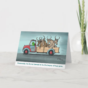 Green Weenii "Bad Gnus" Greeting Card