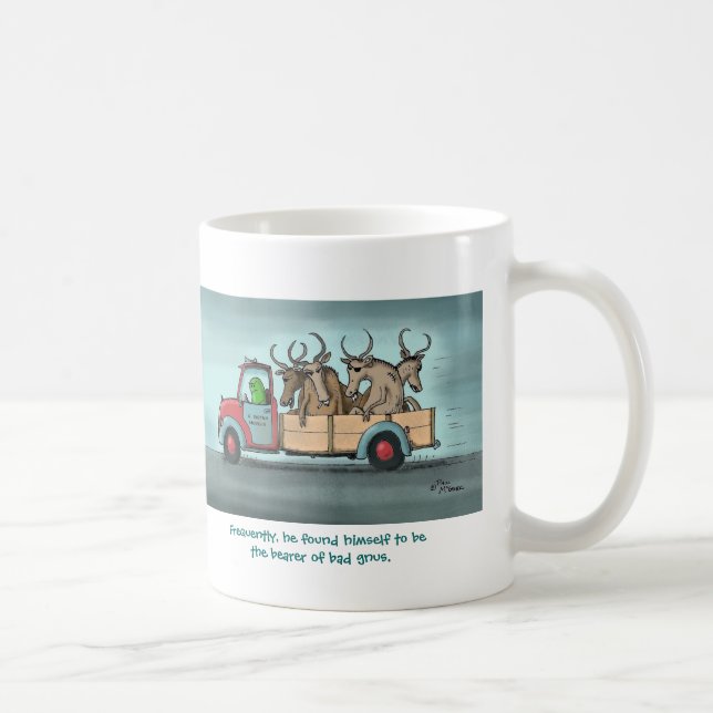 Green Weenii "Bad Gnus" Mug (Right)
