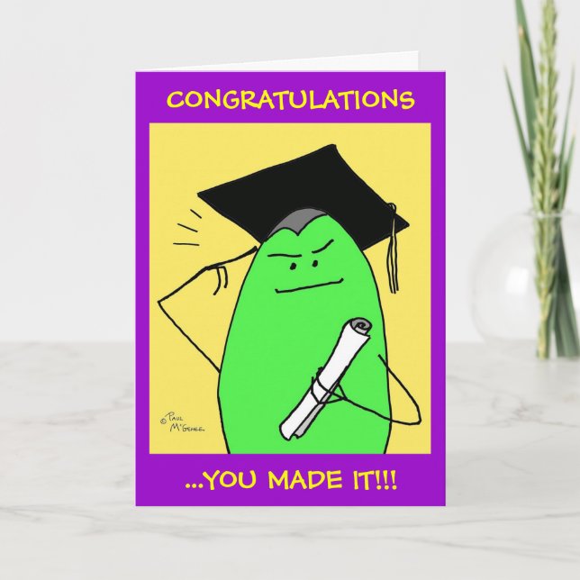 Green Weenii "The Graduate" Card (Front)