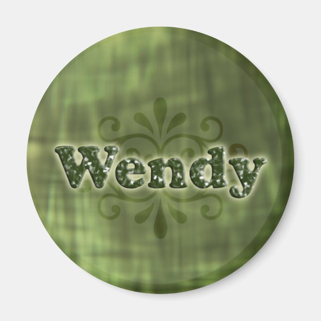 Green Wendy Magnet (Front)