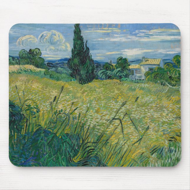 Green Wheat | 1889 Mouse Mat (Front)