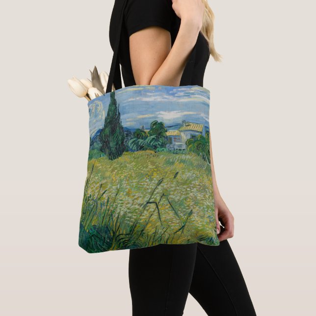 Green Wheat | 1889 Tote Bag (Close Up)