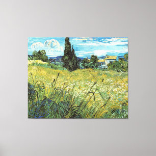 Green Wheat Field Vincent van Gogh Canvas Print