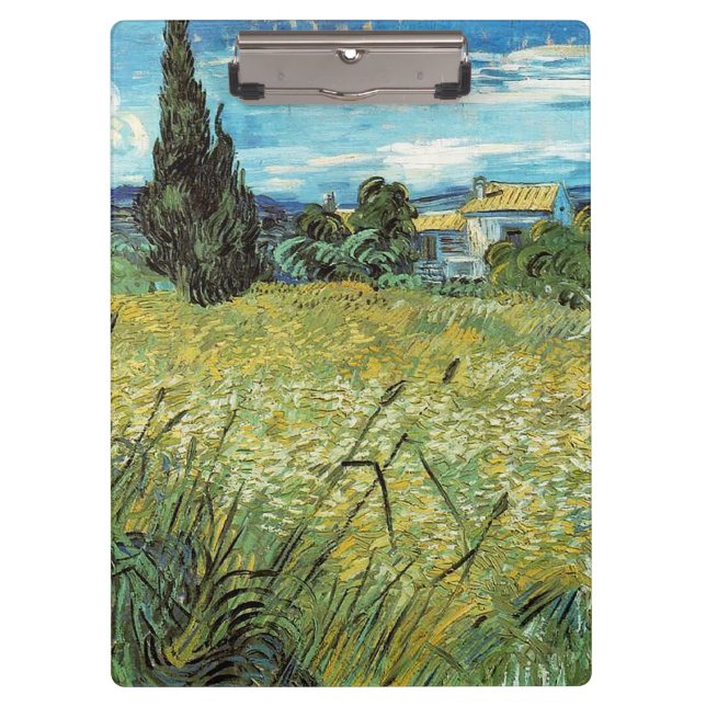 Green Wheat Field  Vincent van Gogh      Clipboard (Front)