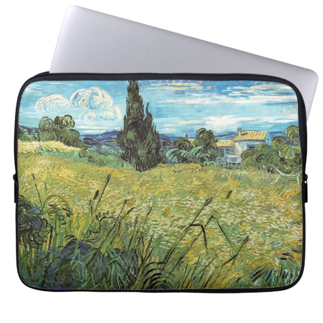 Green Wheat Field  Vincent van Gogh   Laptop Sleeve (Front)